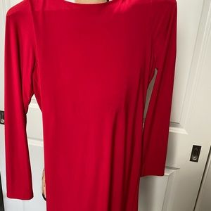 Fashion Junkee Red backless dress, EUC